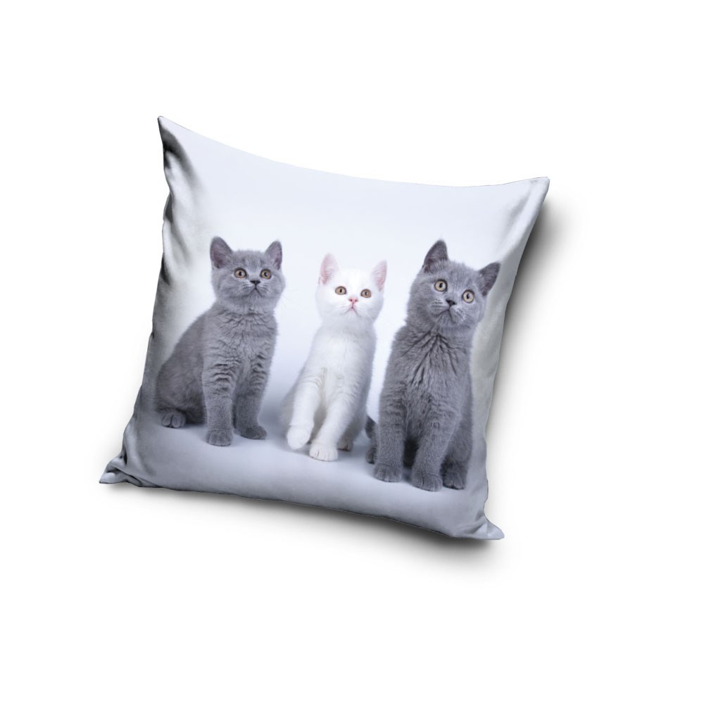 Cat Trio decorative pillow cover 40x40 cm Velvet