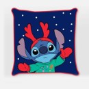 Disney Lilo and Stitch Antler Christmas Cushion Cover 40x40 cm Velvet