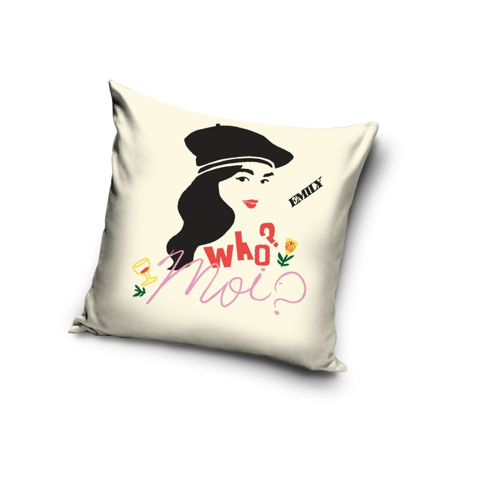 Film Moi Emily in Paris cushion cover 40x40 cm Velvet
