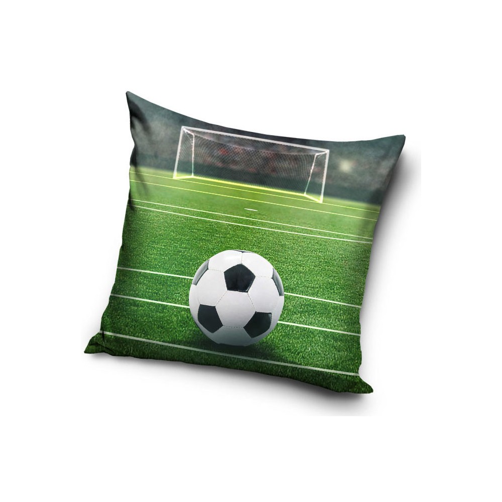 Football Final Goal Velour Cushion Cover 40x40 cm