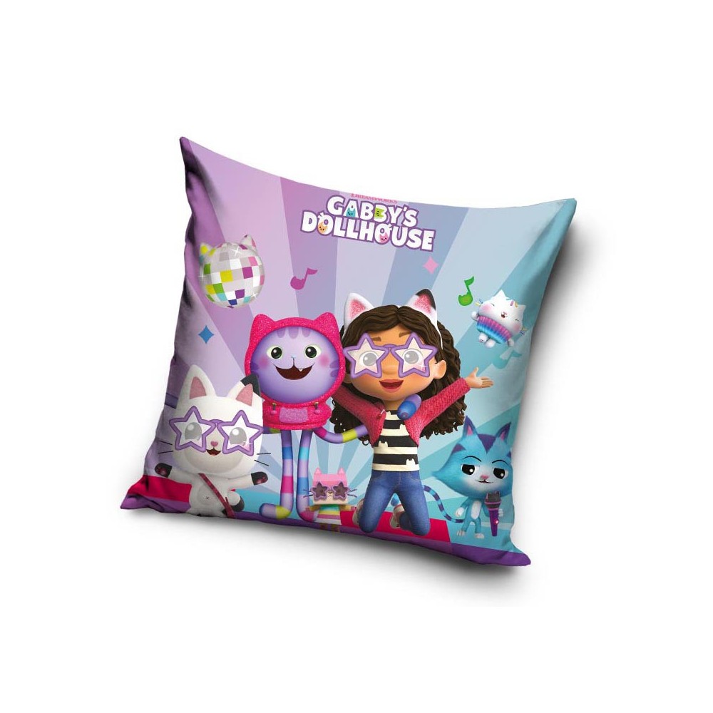 Gabby's Dollhouse Stage velvet cushion cover 40x40 cm
