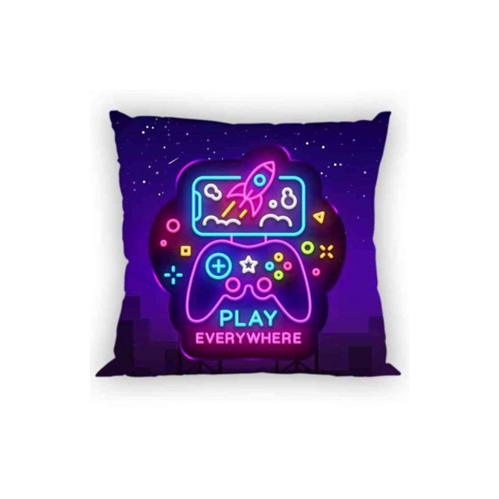 Gamer Neon pillowcase 40x40 cm