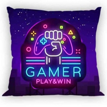 Gamer Neon pillowcase 40x40 cm