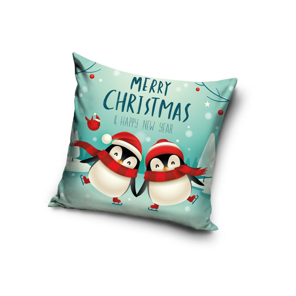 Christmas Penguins pillowcase 40x40 cm