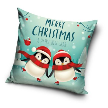 Christmas Penguins pillowcase 40x40 cm
