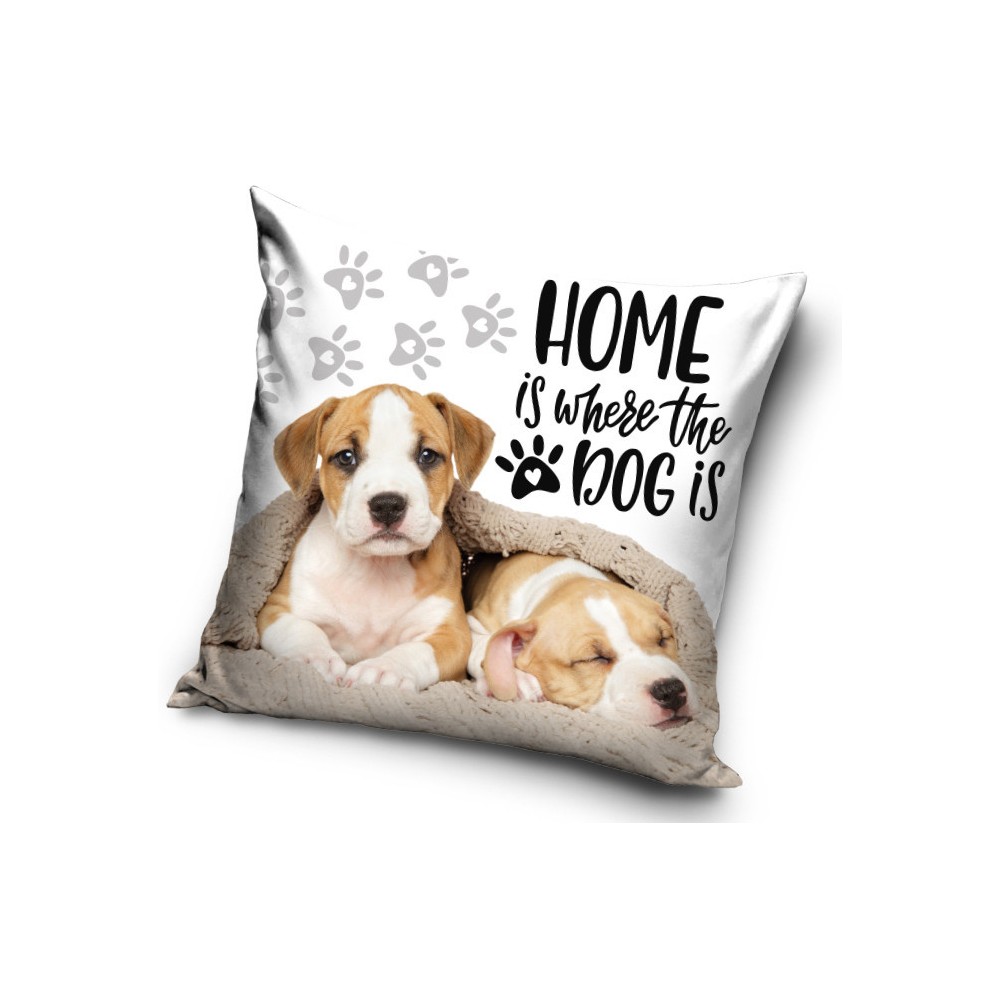 Dog Home cushion cover 40x40 cm Velvet