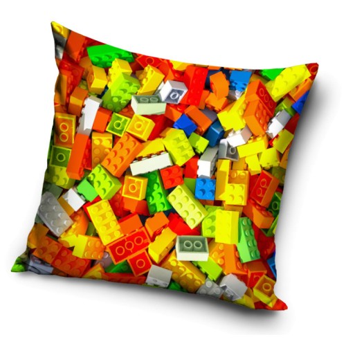 Bricks Bricks Lego patterned cushion cover 40x40 cm Velour
