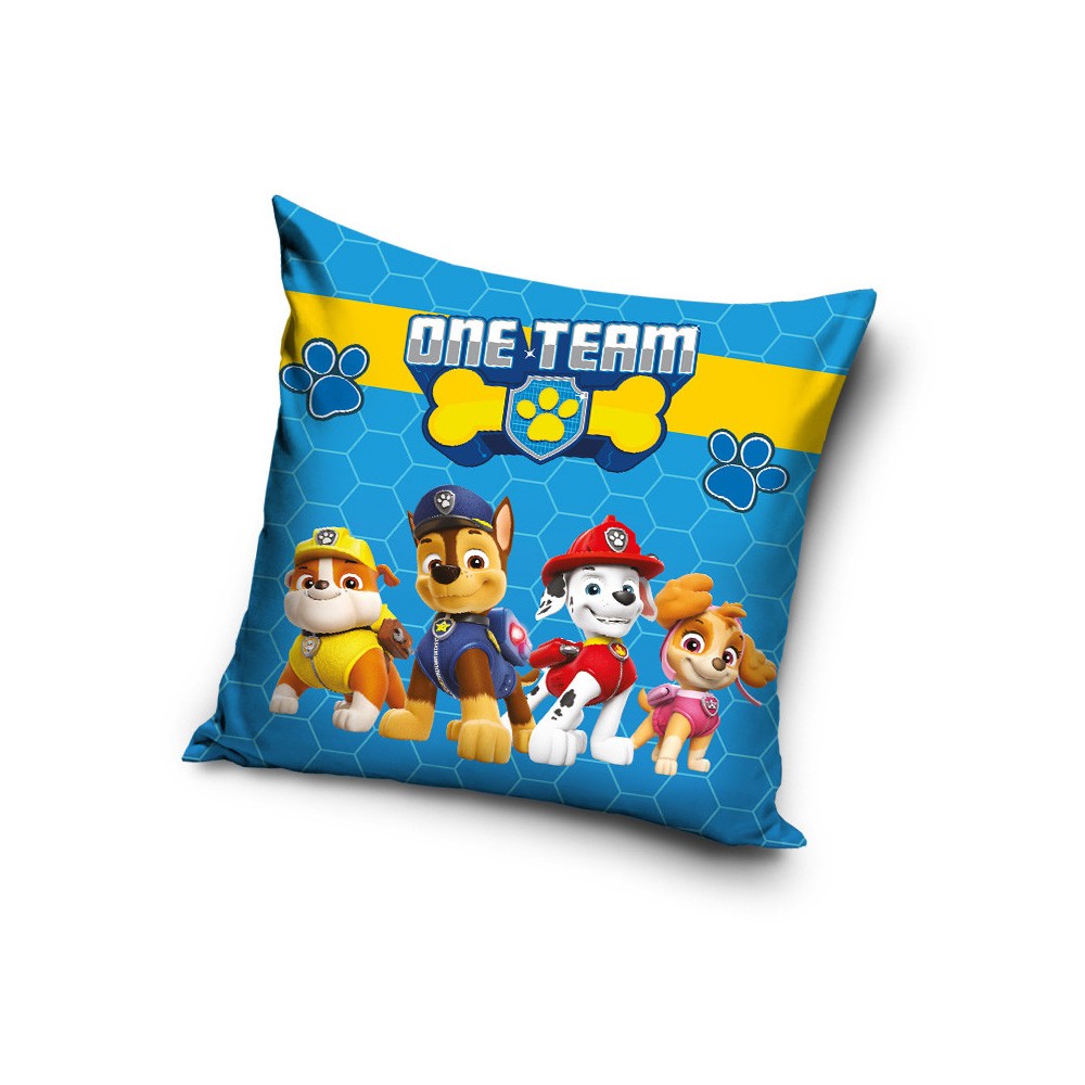 Paw Patrol One Team velvet pillowcase 40x40 cm