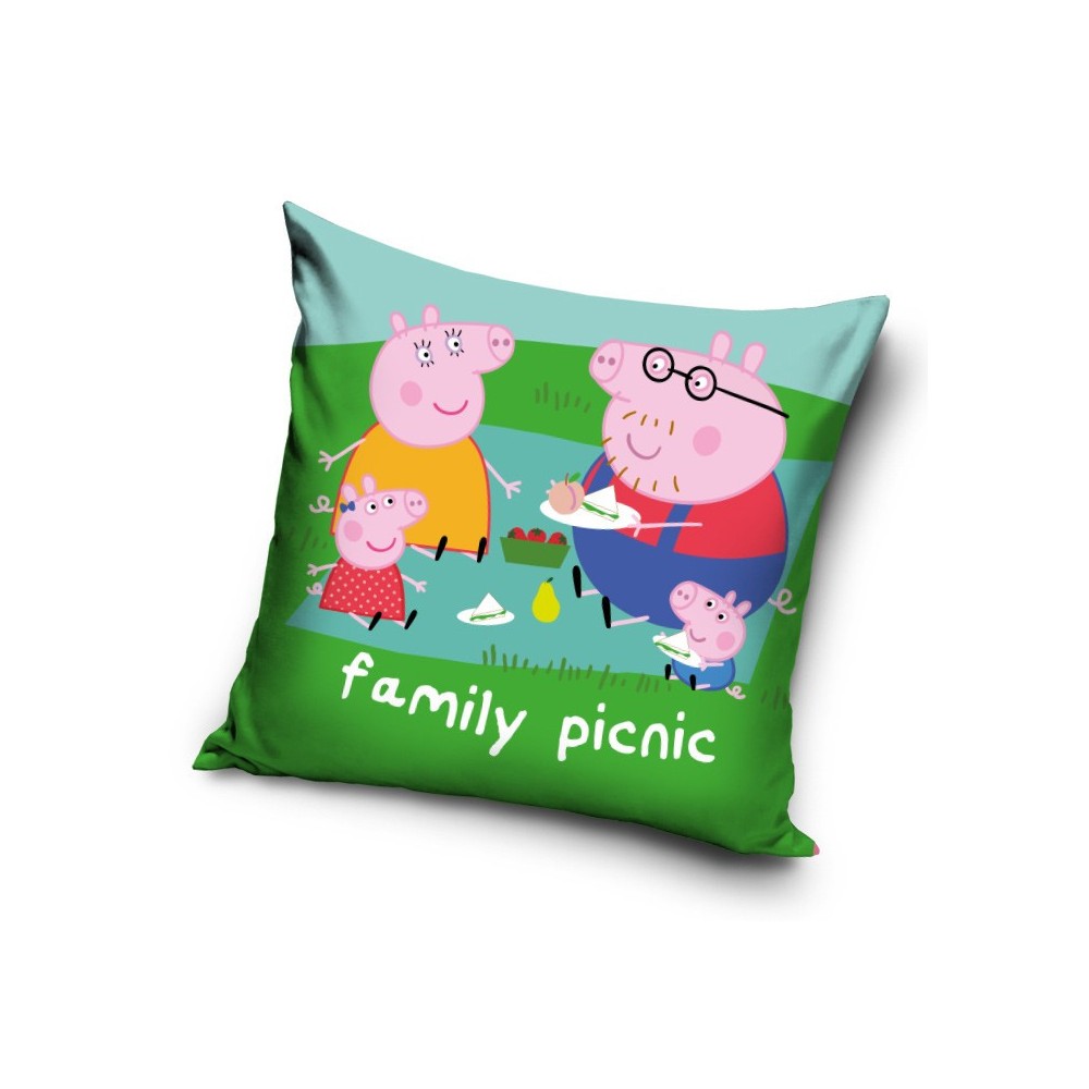 Peppa Pig Picnic velvet cushion cover 40x40 cm