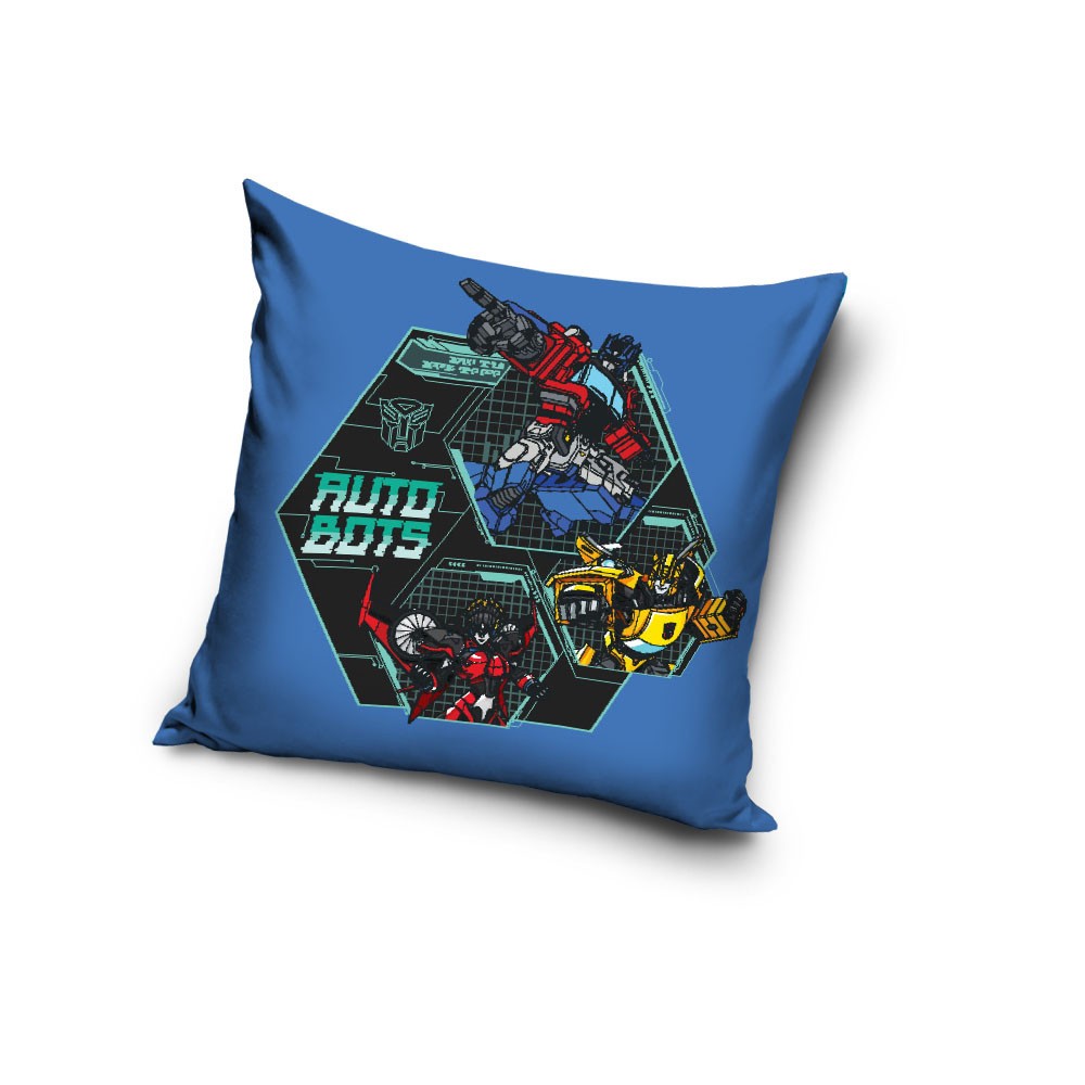 Transformers Autobots Blue decorative pillow cover 40x40 cm Velour
