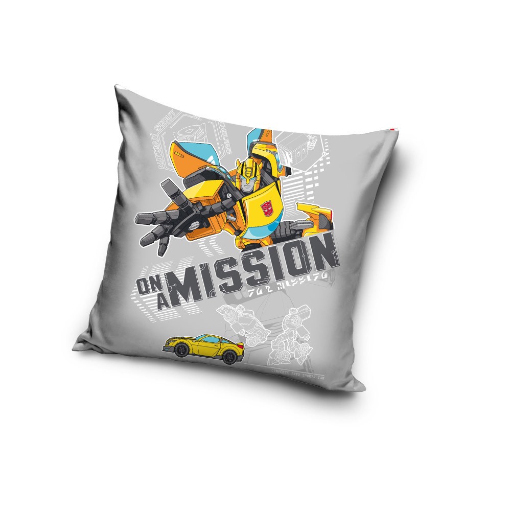 Transformers Mission velvet cushion cover 40x40 cm