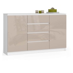 KOMODA K160 2D 4SZ CLP CAPPUCCINO POŁYSK