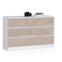 KOMODA K120 6SZ CLP CAPUCCINO POŁYSK
