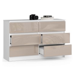 KOMODA K120 6SZ CLP CAPUCCINO POŁYSK