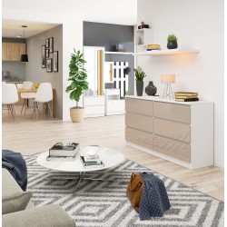 KOMODA K140 6SZ CLP CAPUCCINO POŁYSK