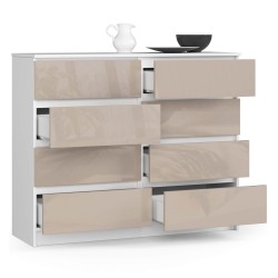 KOMODA K120 8SZ CLP CAPUCCINO POŁYSK