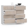 KOMODA K120 8SZ CLP CAPUCCINO POŁYSK