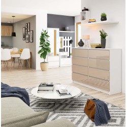 KOMODA K140 8SZ CLP CAPPUCCINO POŁYSK