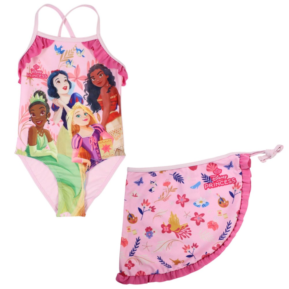 Disney Princess Regal children's swimsuit and sarong set 3-8 years