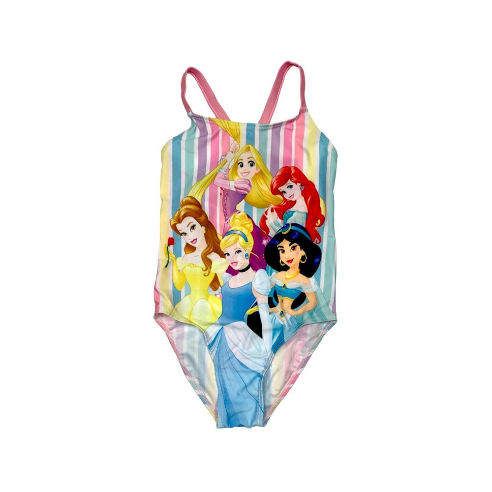 Disney Princess Striped children's swimsuit, 98-128 cm