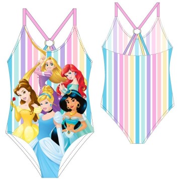 Disney Princess Striped children's swimsuit, 98-128 cm