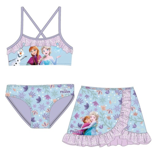 Disney Frozen Frolic children's bikini and skirt set 3-8 years old