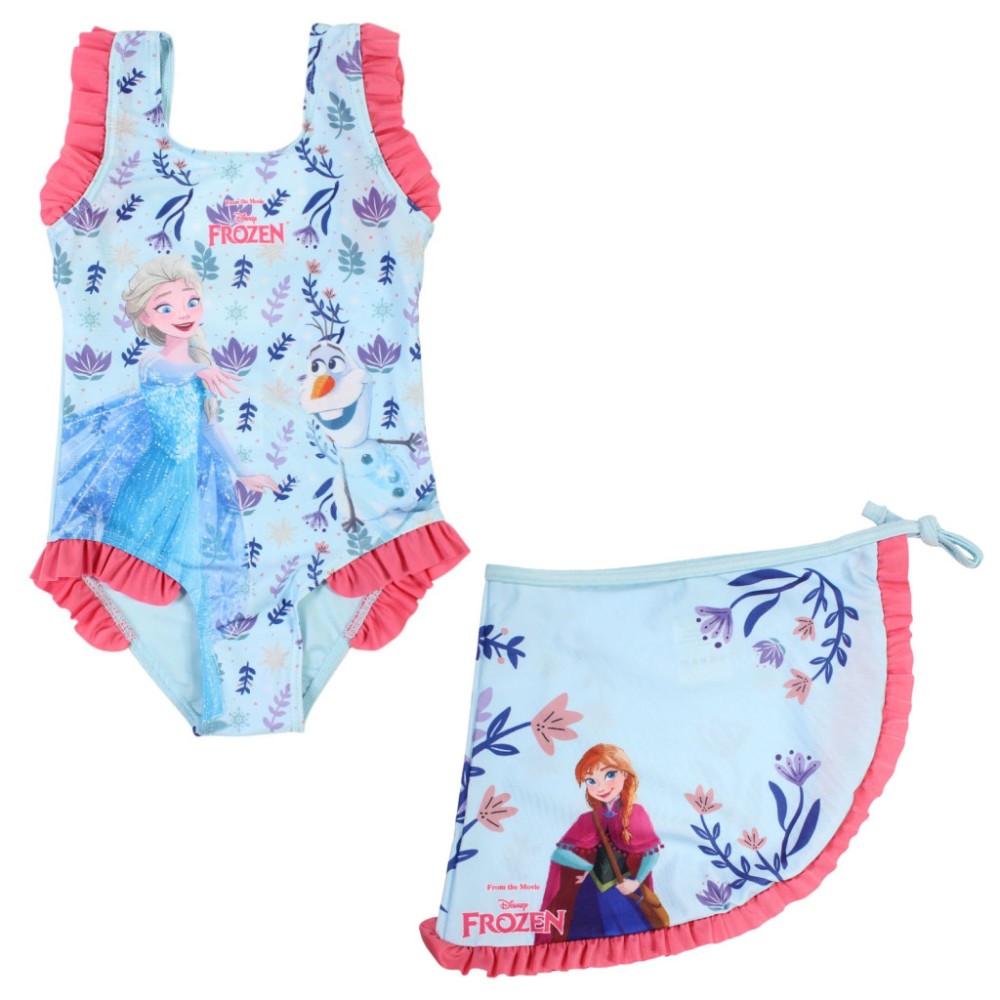 Disney Frozen Frolic children's swimsuit and sarong set 5 - 6 years / 110 - 116 cm