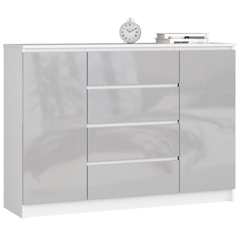 KOMODA K140 2D 4SZ CLP METALIK POŁYSK KOMODA K140 2D 4SZ CLP METALIK POŁYSK