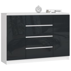 KOMODA K140 2D 4SZ CLP GRAFIT POŁYSK