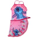 Disney Lilo and Stitch Pink children's swimsuit and sarong set 3-8 years