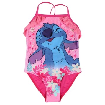 Disney Lilo and Stitch Pink children's swimsuit and sarong set 3-8 years