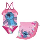 Disney Lilo and Stitch Pink children's swimsuit and sarong set 3-8 years