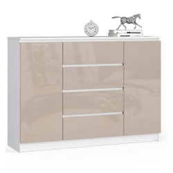KOMODA K140 2D 4SZ CLP CAPPUCCINO POŁYSK