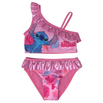 Disney Lilo and Stitch Tropic Pink children's bikini and sarong set 6/8 years