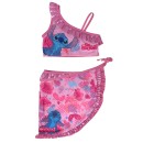 Disney Lilo and Stitch Tropic Pink children's bikini and sarong set 9/10 years