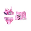 Disney Minnie  Checkered children's bikini and skirt set 4-10 years