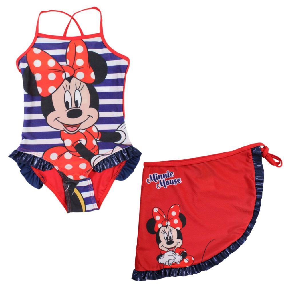 Disney Minnie  Chic children's swimsuit and sarong set 3-8 years