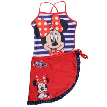 Disney Minnie  Chic children's swimsuit and sarong set 3-8 years