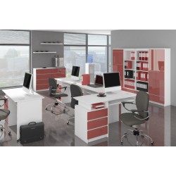KOMODA K140 2D 4SZ CLP CZERWONY POŁYSK