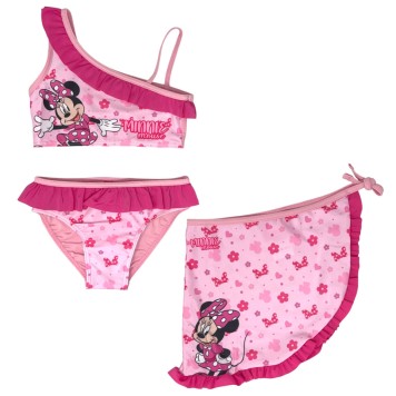 Disney Minnie  Cute kids bikini and sarong set 4-10 years