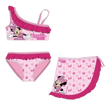 Disney Minnie  Cute kids bikini and sarong set 4-10 years