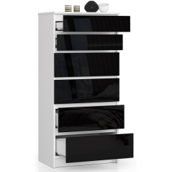 KOMODA K60 6SZ CLP PK CZARNY POŁYSK