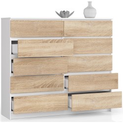 KOMODA K140 10SZ CLP PK BIAŁY / SONOMA