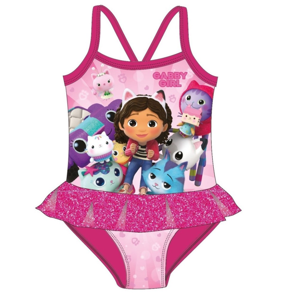 Gabby's Dollhouse Mates children's swimwear, swimming 2-6 years
