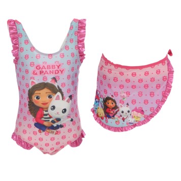 Gabby's Dollhouse Pandy kids' swimsuit and sarong set 3 - 4 years / 98 - 104 cm