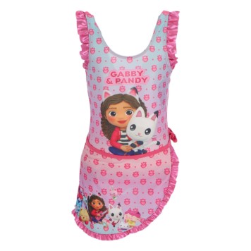 Gabby's Dollhouse Pandy children's swimsuit and sarong set 7 - 8 years / 122 - 128 cm