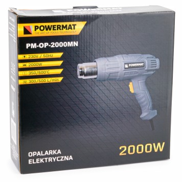 OPALARKA ELEKTRYCZNA 2 BIEGI 4 DYSZE 600C 2000W PM-OP-2000MN