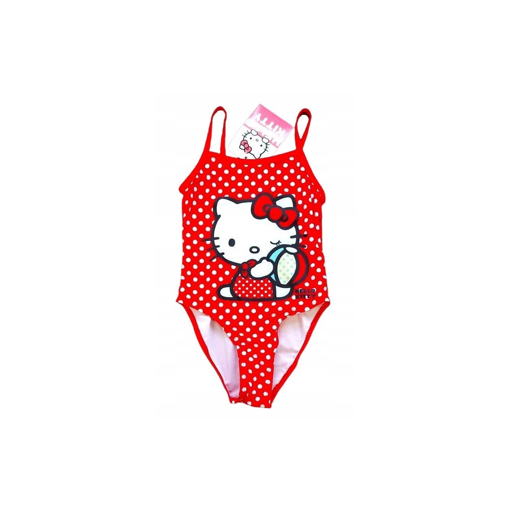 Hello Kitty Red children's swimsuit, swimming 104-134 cm