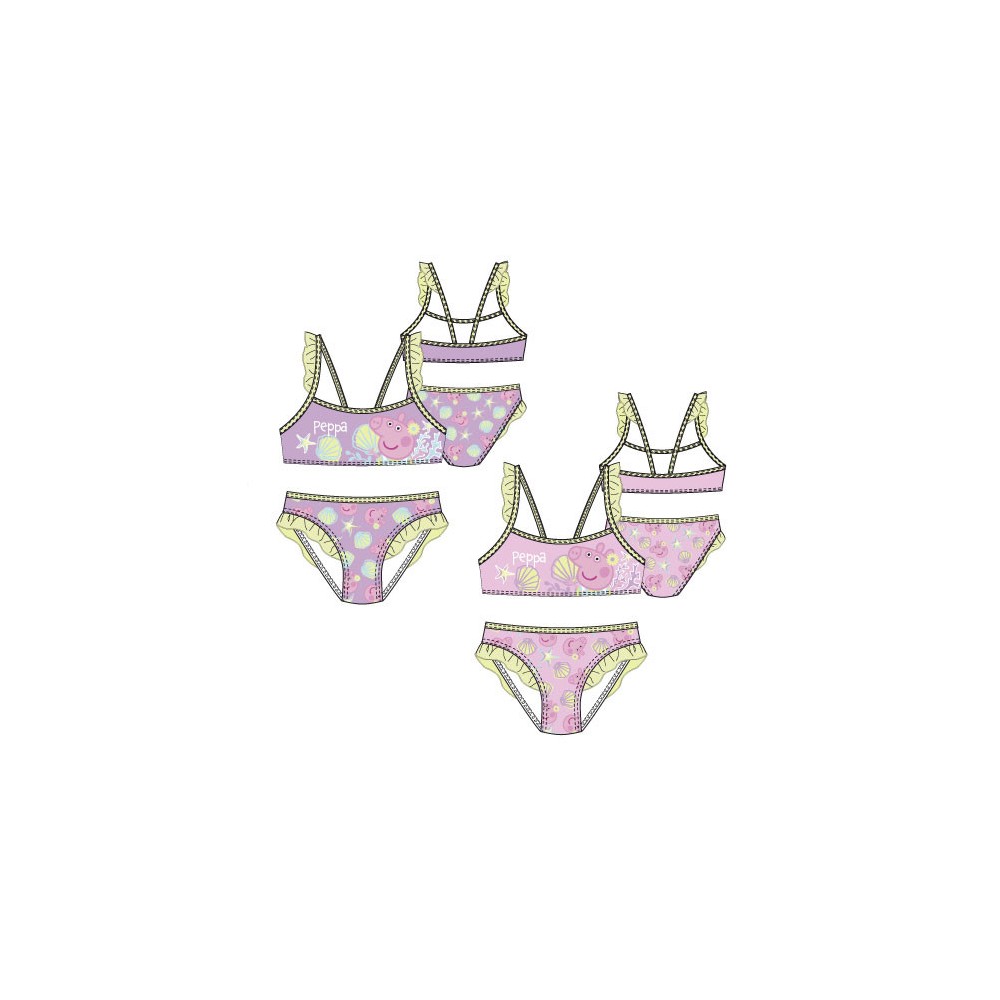 Peppa Pig Shell children's swimsuit, bikini 3-6 years