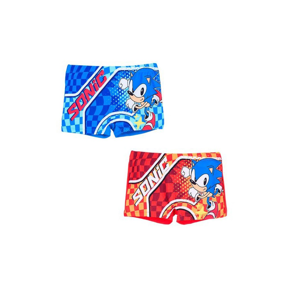 Sonic the Hedgehog Checkered children's swim shorts, ages 4-10